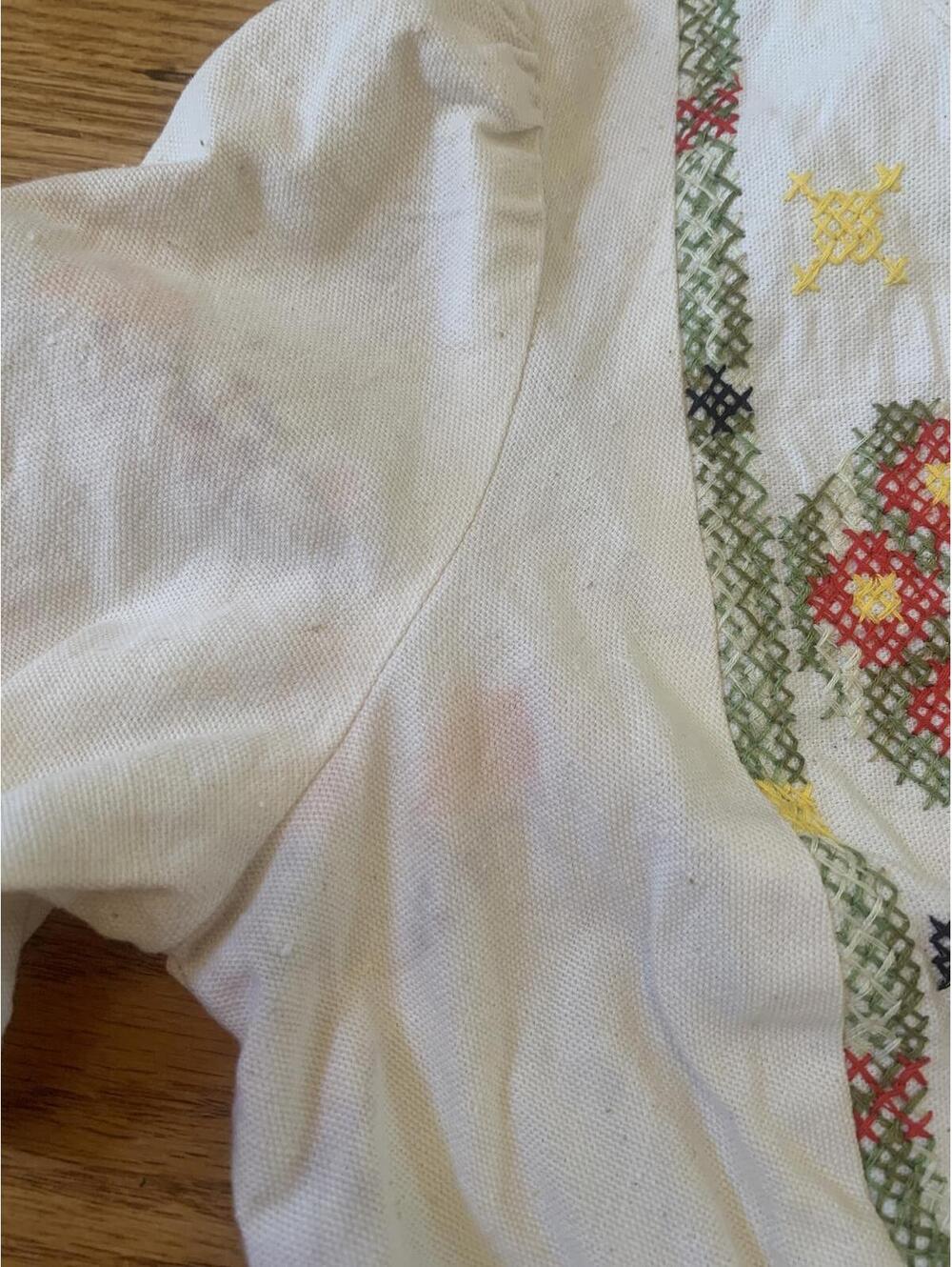 Vintage Andi Jones California Embroidered White Crop Jacket - Picture 7 of 9